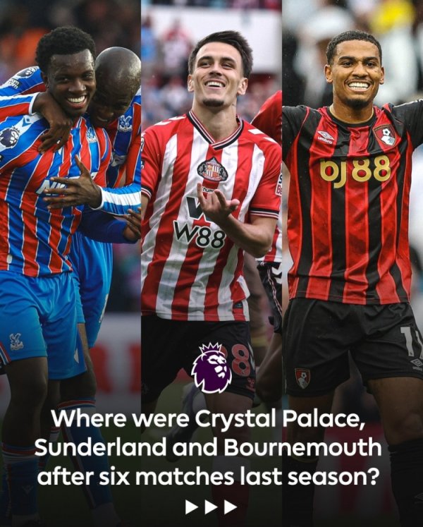 Ranked the top five! The Premier League official poster praised Crystal Palace, Sunderland and Bournemouth