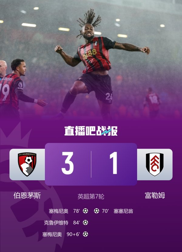 Rise to second! Bournemouth sets the highest Premier League ranking record in team history