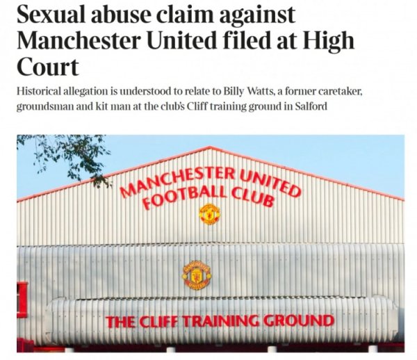 TA: Manchester United faces legal action over alleged sexual assault allegations by former employee