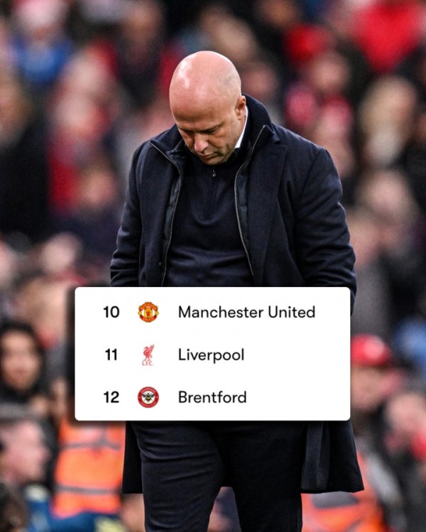 First time in 11 years! Liverpool is in the bottom half of the Premier League after 12 rounds. The era of Uncle Zha never happened